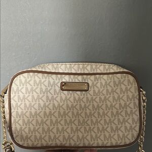 Michael Kors Beige Crossbody Bag